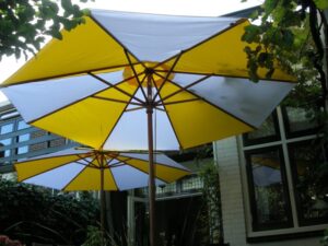 300cm Strebenlänge +/ 1.50m Streben 8 Parasoldoek.nl