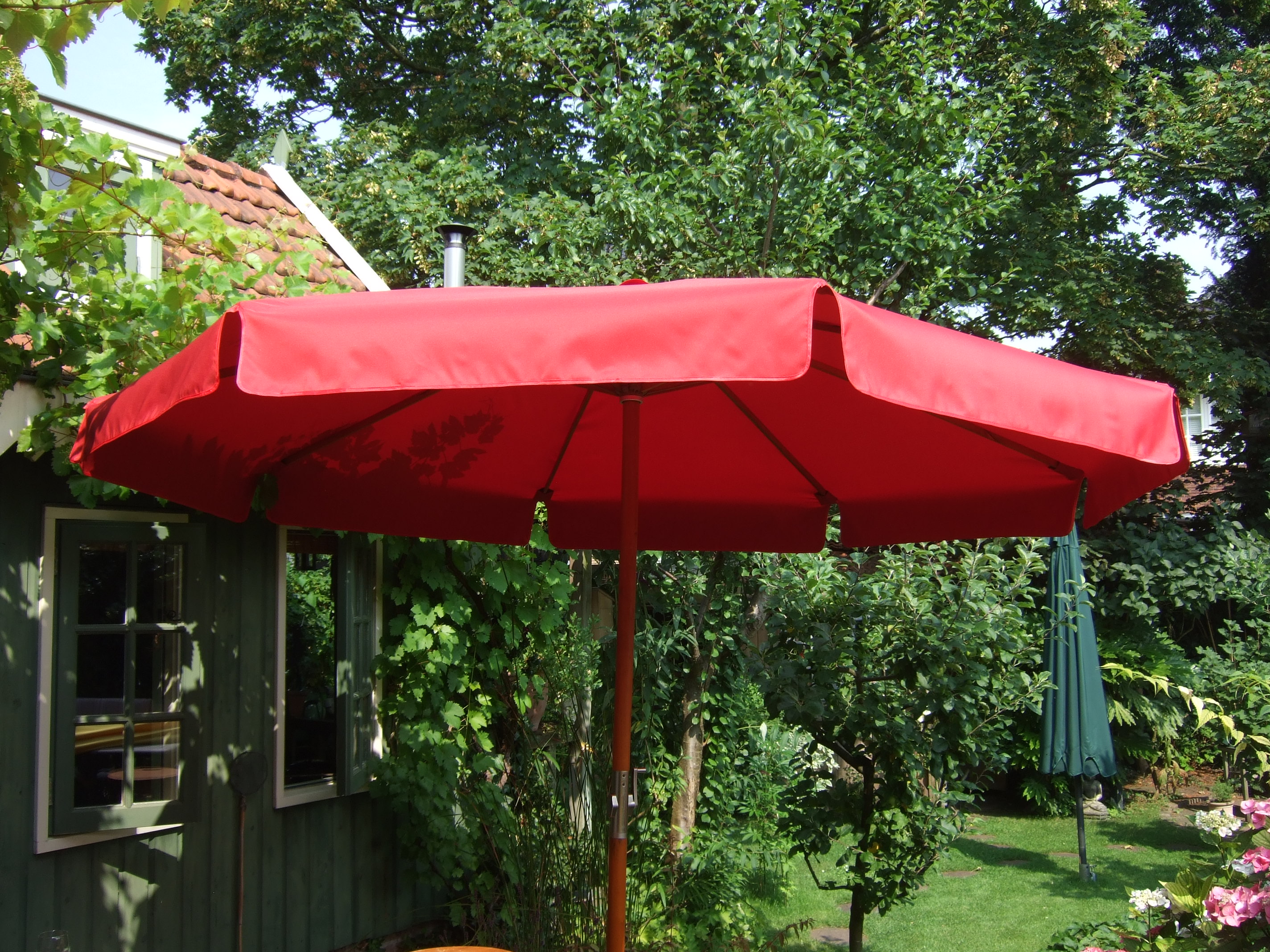 3 m Sonnenschirmbezug Bespannung Ersatzbezug Dach für Ampelschirm Farbwahl 
